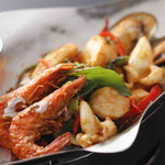 Padprik Kin Malay <Southern style stir-fried seasonal vegetables with curry herbs>