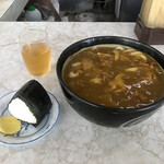 百万石うどん - カレーうどん大盛り+おにぎり