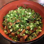 ふぢ井うなぎ - 鰻わさ丼　近景