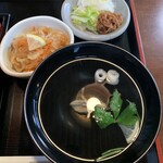 ふぢ井うなぎ - （上）せいろ蒸し　きも吸い・鰻の南蛮漬け・お漬物