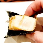 天ぷら浅沼 - 帆立磯辺  家人の手