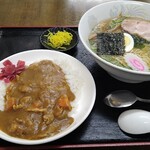 支那そば 大陸 - 支那そば&半カレーセット