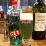 カフェ エ バール ドゥー - メニューにはない、ミントビアを作っていただきました。清涼感たっぷり♪