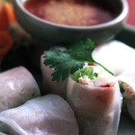 Special fresh spring rolls made by a Chiang Mai chef