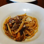 バルベッタ - イベリコ豚とキノコのポモドーロ