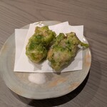 季肴 からはし - 牡蠣の磯辺揚げ