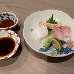 季肴 からはし - お造り３種