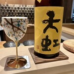 鮨 富かわ - 天虹 特別本醸造 超辛口・駿河酒造場（静岡）