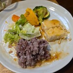 キッチン ブルー グローブ - 再びワンプレート