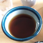 大清水食堂 - 大盛ざるそば￥550のつゆH26.6.28撮影）