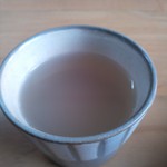 大清水食堂 - 蕎麦湯（H26.6.28撮影）