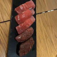 KINKA sushi bar izakaya 渋谷 - 中トロ&beef