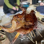 鎌田鳥山 - やっと❶うずらが焼けた！