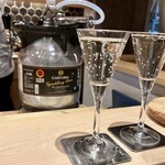 鮨 富かわ - Garyubai Sparkling Sake・三和酒造（静岡）