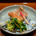 礼讃 - 白甘鯛若狭焼き　花わさび