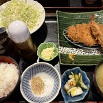 和食ダイニング かわだ屋 - お好みカツ定食(ロースカツ、海老フライ) ¥1,650