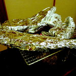 しのはら - 竹の子を焼いてくれてます