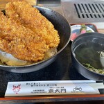 東大門 - わらじかつ丼　大盛り