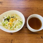 カフェ ミルク - サラダ　スープ