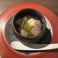 料理屋 自在 - カリフラワーのフラン・和牛スジ・ゴルゴンゾーラ