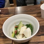 五條家 - きゅうりと山芋の梅肉あん