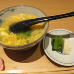 新宿 蟹いおり - 鍋の出汁で雑炊。