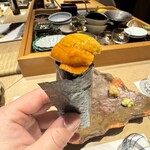 代官山 鮨 たけうち - 北海道産マグロの雲丹巻き