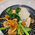 魚乃福 - あんこうとなめこの揚げ出汁