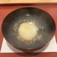 味の風 にしむら - しじみ汁　つくね芋のお椀