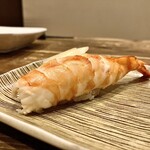 すし酒場 魚あるき - 「大海老にぎり（税込￥550）」