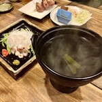 すし酒場 魚あるき - 「水たこしゃぶしゃぶ」の鍋セット