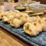 すし酒場 魚あるき - 「ささみ（わさび）（税込￥240）×2」「ささみ（ゆずこしょう）（税込￥240）×2」