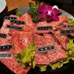 焼肉 静龍苑 - ジモン盛り(今回は椎茸も付いてました！)