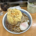 加賀 - 天ぷらそば＋温泉玉子