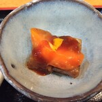 そば 眞 - こんにゃくとにんじん