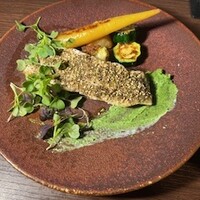 本日の鮮魚の香草パン粉焼き