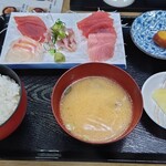 まぐろや - 刺身定食 ￥1,400円