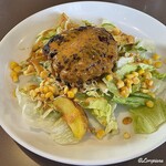 カフェレストラン 瑠奈 - サラダ仕立てのハンバーグ