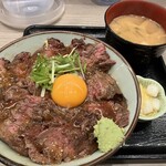 福井肉食堂 - 肉食堂ステーキ丼200g 1600円