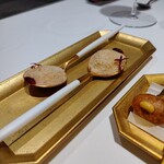 Takumi - 鴨のほぐし身とフォアグラ