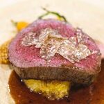 Stile Oma - Black-haired Wagyu Tenderloin from Akita Prefecture with Bianchetto Truffle and Grilled Mushroom Saffron Risotto – Feb. 2025
