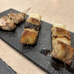 炭火串焼き あんど - 2025/1/24ディナーで利用。料理の様子。