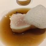 eman - とろ鰆のゆず泡乗せ