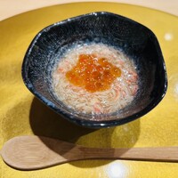 鮨いわもと - ズワイ蟹といくらの餡掛け