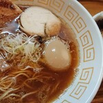 UMAMI SOUP Noodles 虹ソラ - 味玉鶏にぼしそば+ローストポーク丼