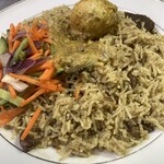 アジアカレーハウス - マトンビリヤニ、卵