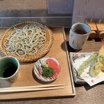 そば切り 鴨嘴 - 小盛り天ざる