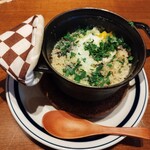 Enoteca 眞  - 黒トリュフのストウブご飯1900円