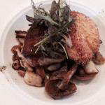 ブラン・ピエール - ２０１４年６月再訪。フォアグラとキノコのソテー（＋５００円）。