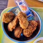 島田水産 - カキフライもボリュームがすごい